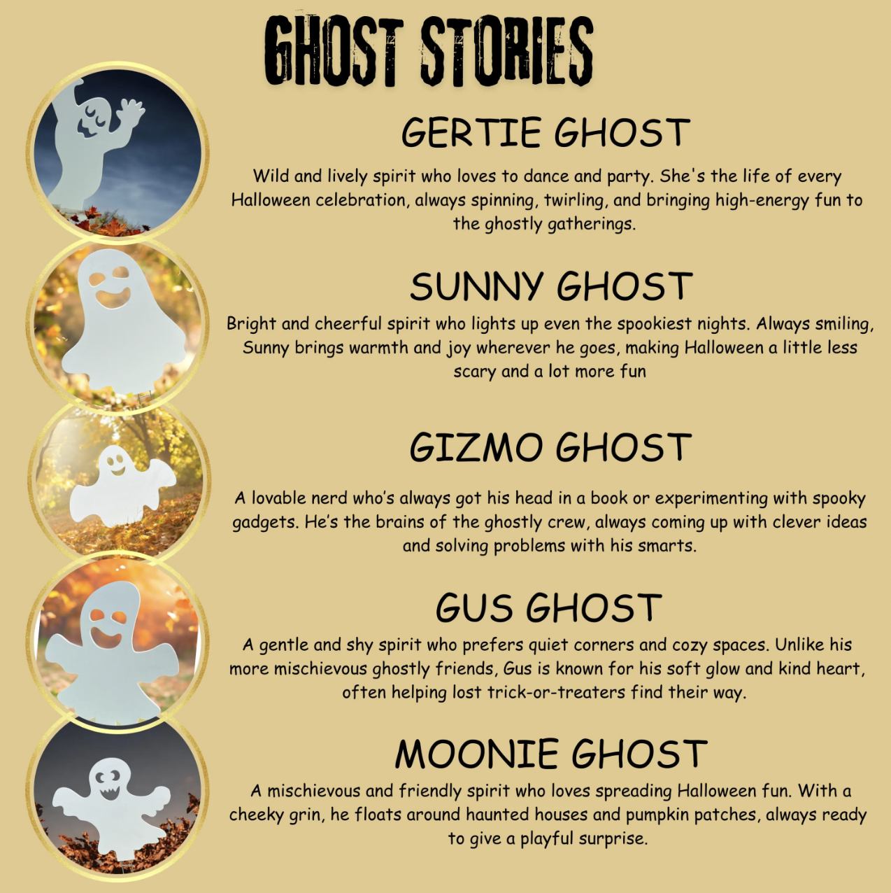 All Weather Spooky Ghost Set - Made of PVC