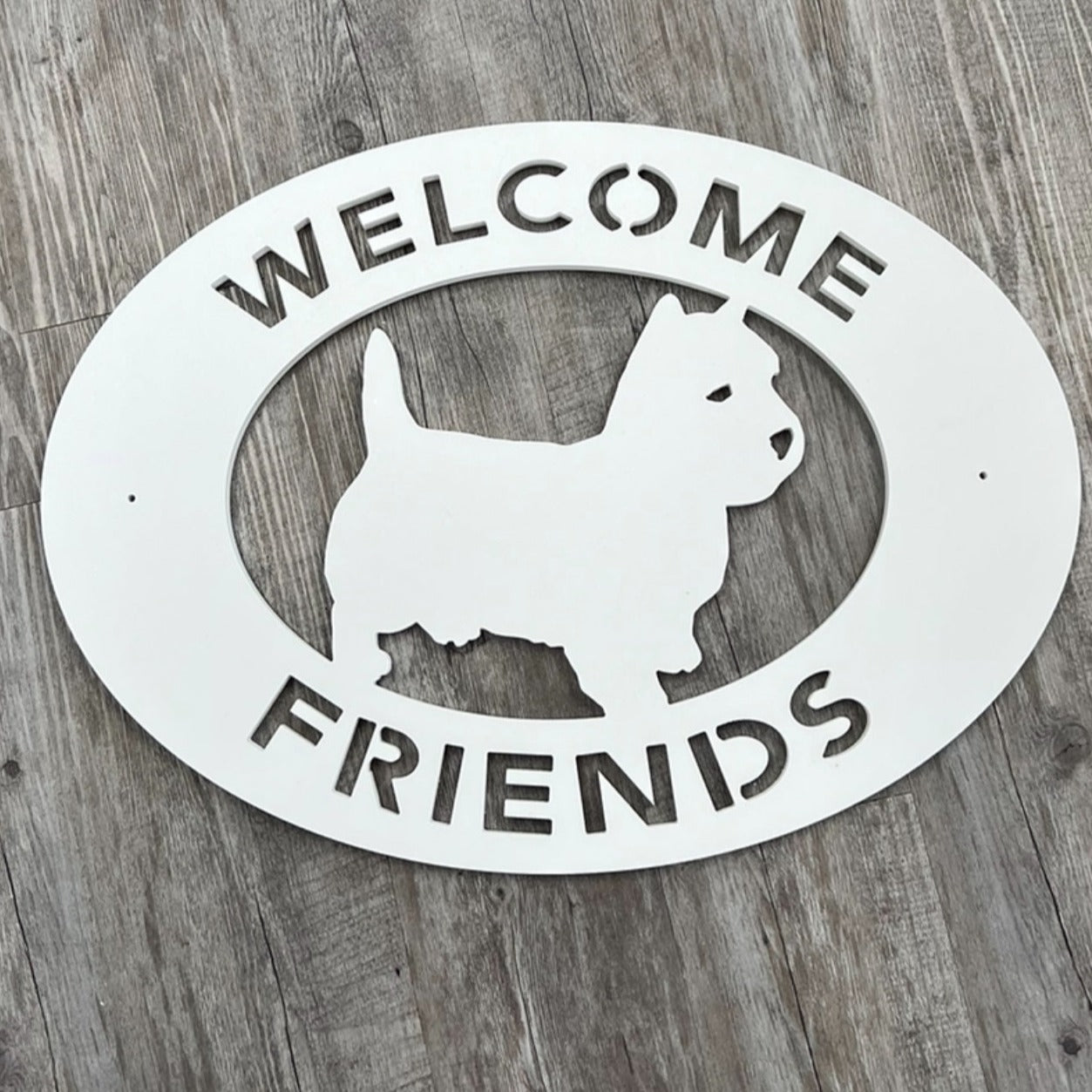 Personalized Dog Breed Welcome Friends Sign - Any Breed