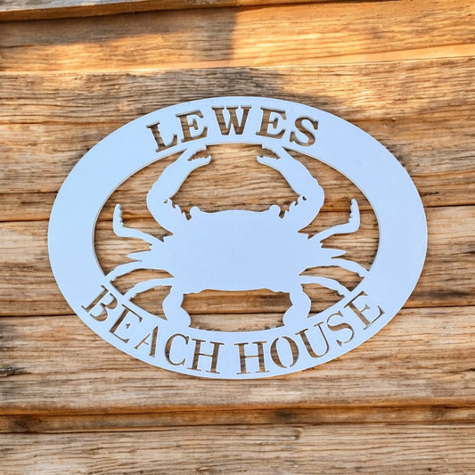 Custom Crab Sign, Weather Resistant, Outdoors