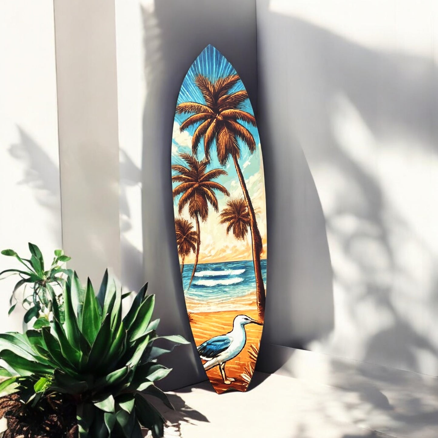 Tropical Bird Surfboard