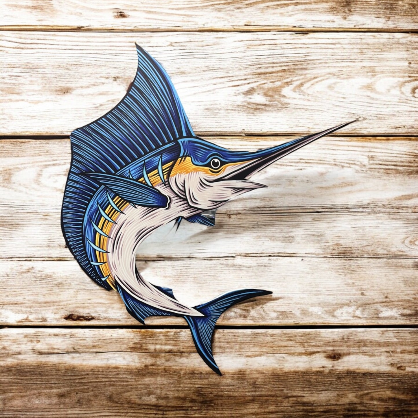 Marlin Outdoor Indoor PVC Sign, 3 Foot