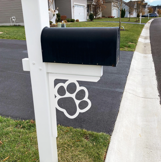 Paw Print Mailbox Decoration Bracket