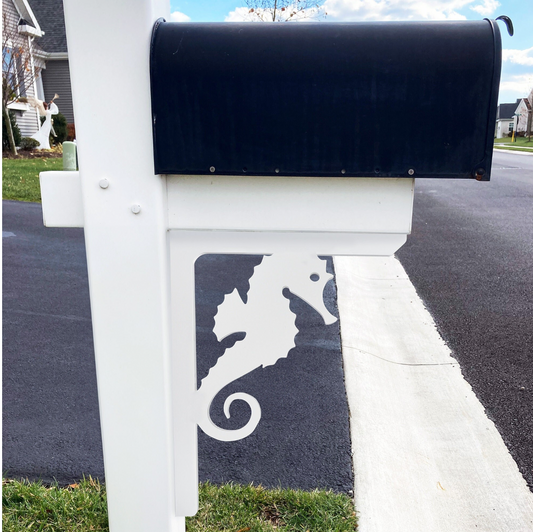 Seahorse Mailbox Decoration Bracket