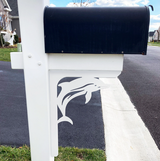 Dolphin Mailbox Bracket Decoration