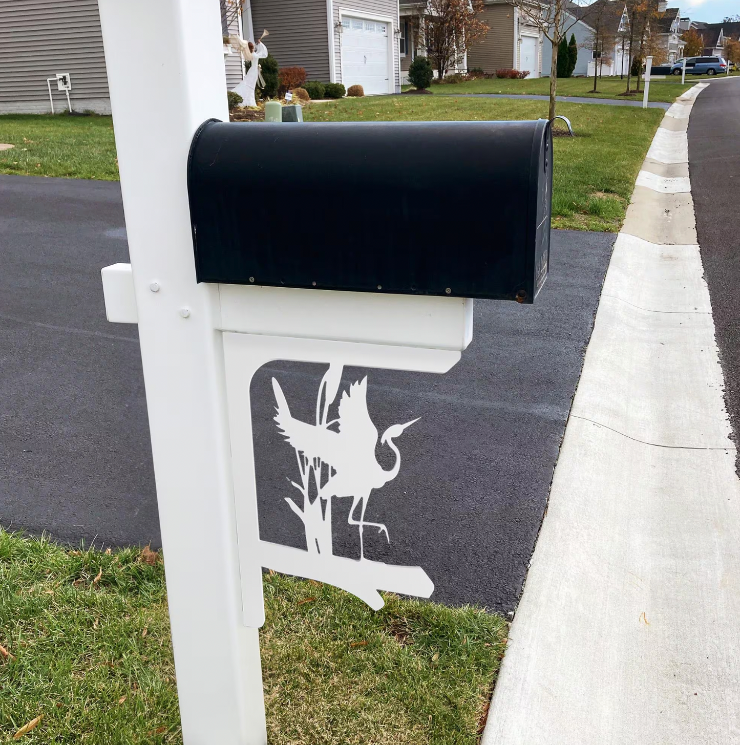 Egret Heron Mailbox Bracket