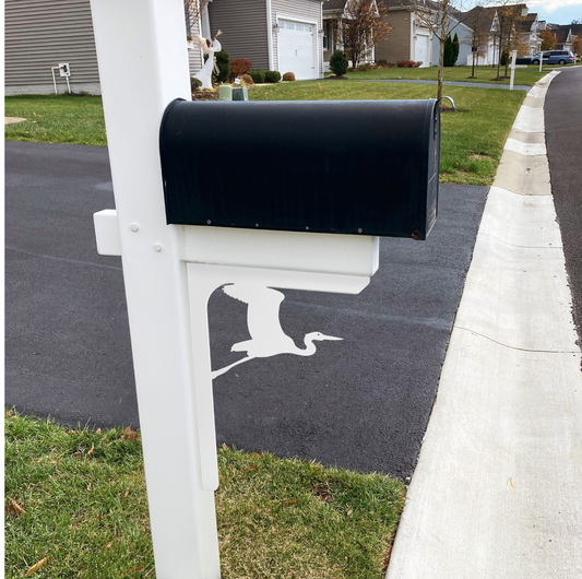 Egret Heron Mailbox Bracket