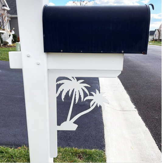 Palm Trees Mailbox Decoration Bracket