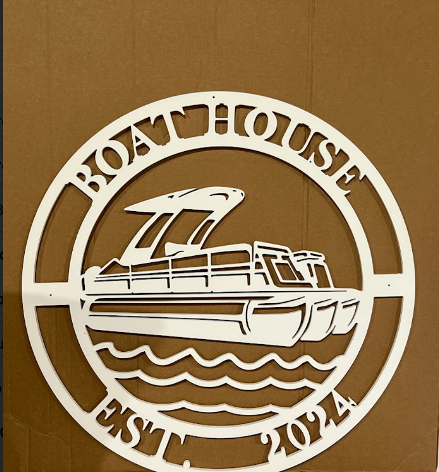 Personalized Boat Sign