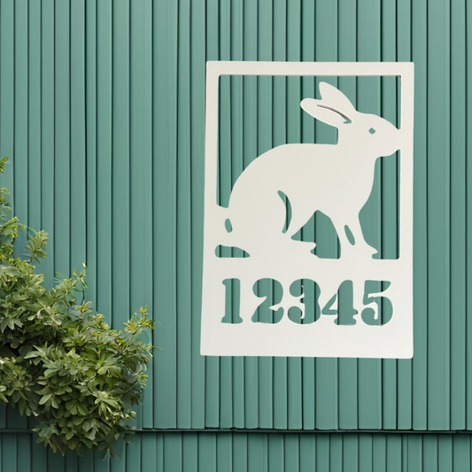 Bunny Rabbit Address Sign